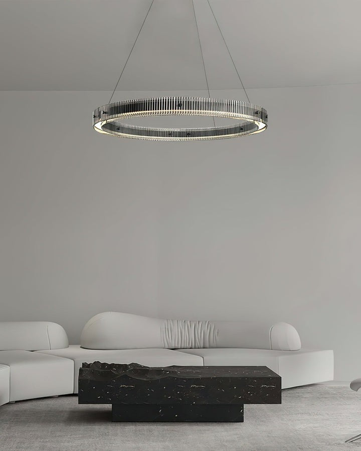 Modern LED Halo Ring Chandelier