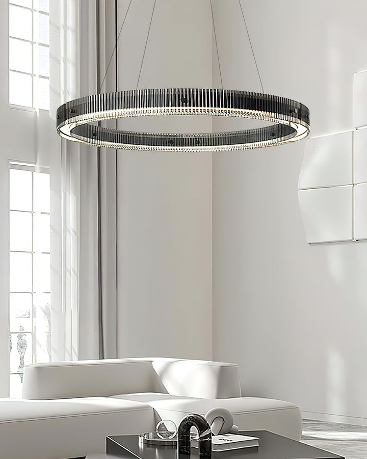 Modern LED Halo Ring Chandelier