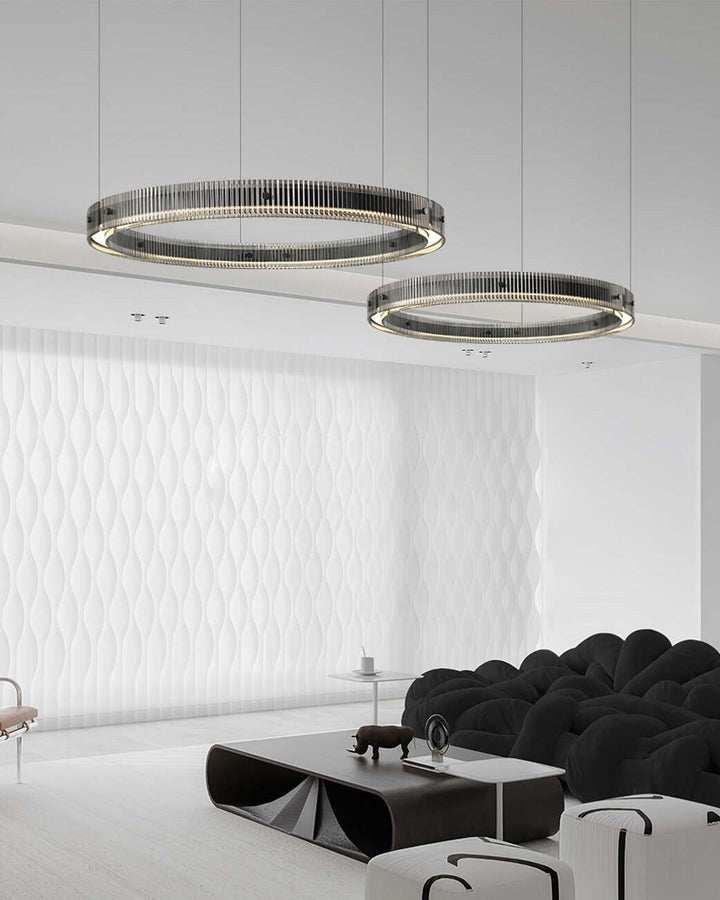 Modern LED Halo Ring Chandelier