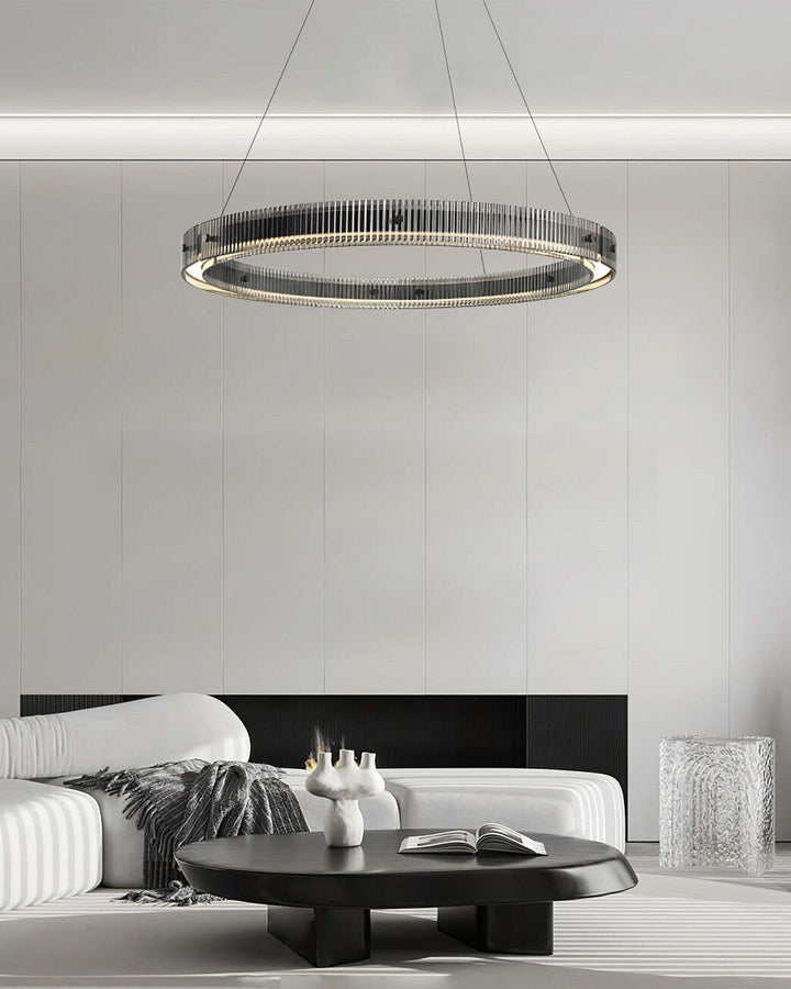 Modern LED Halo Ring Chandelier
