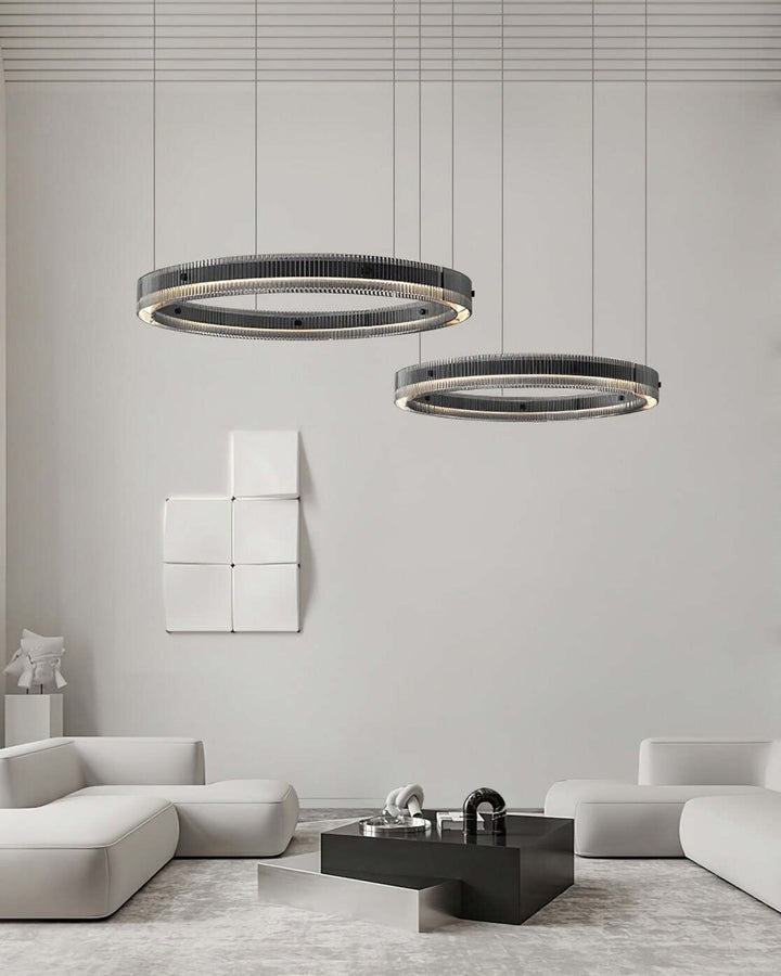 Modern LED Halo Ring Chandelier