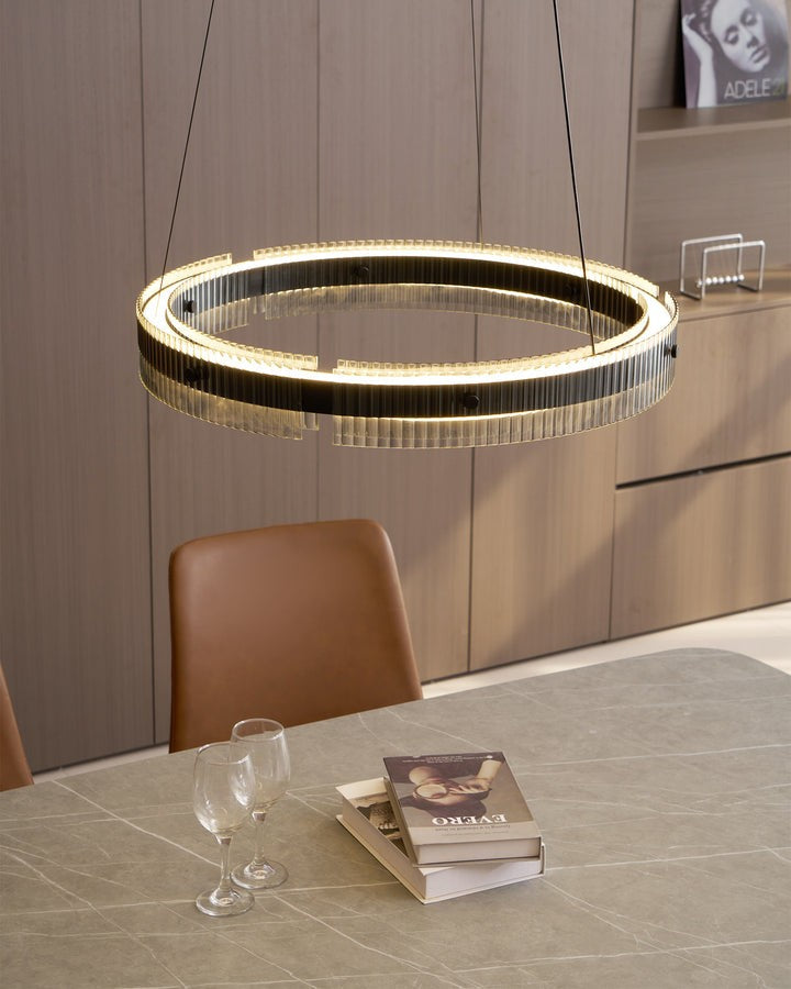 Modern LED Halo Ring Chandelier