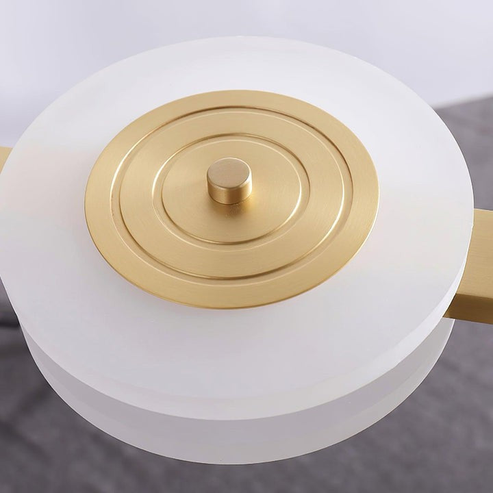 Modern Nordic 16-Arm Brass & Frosted Acrylic LED Chandelier
