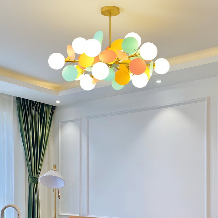 Modern Off-White Tree Branch Ceiling Chandelier