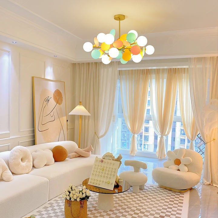 Modern Off-White Tree Branch Ceiling Chandelier