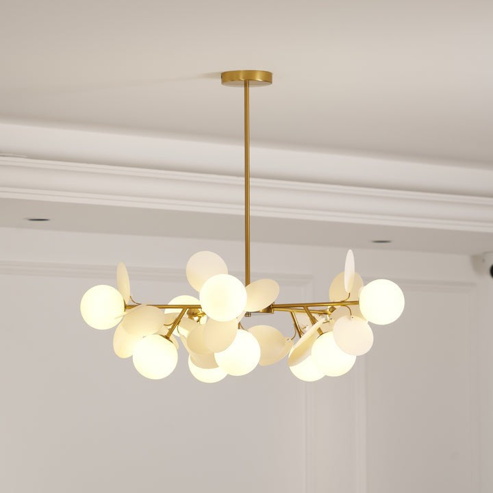 Modern Off-White Tree Branch Ceiling Chandelier