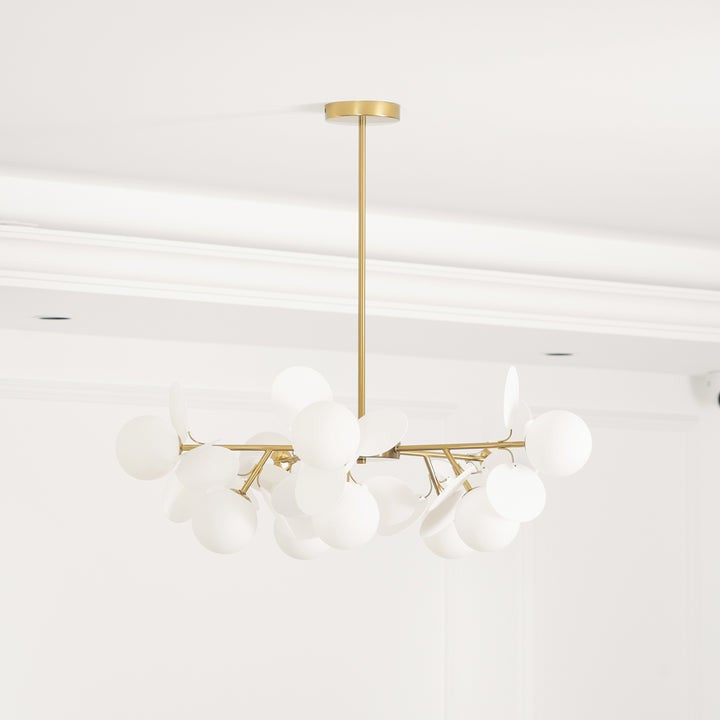 Modern Off-White Tree Branch Ceiling Chandelier