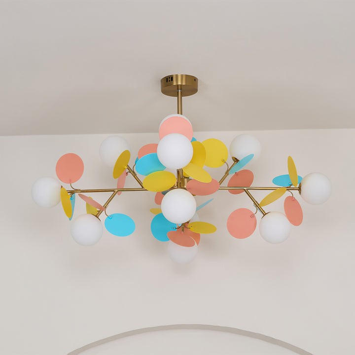 Modern Off-White Tree Branch Ceiling Chandelier