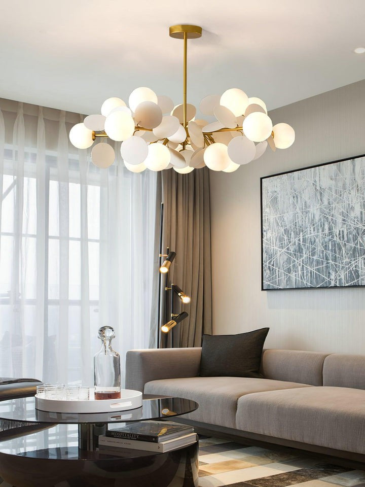 Modern Off-White Tree Branch Ceiling Chandelier