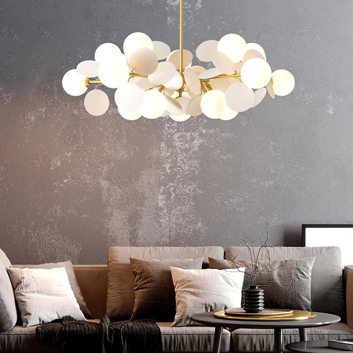 Modern Off-White Tree Branch Ceiling Chandelier