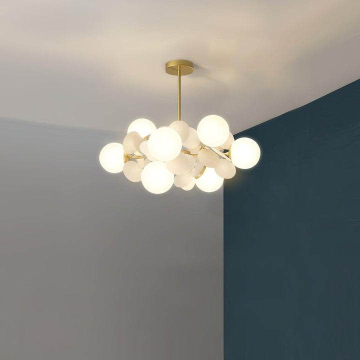 Modern Off-White Tree Branch Ceiling Chandelier