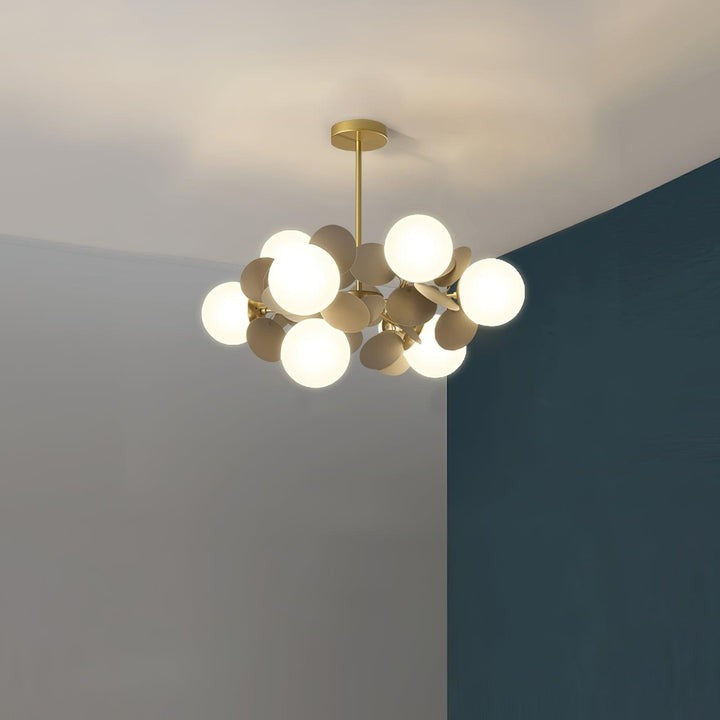 Modern Off-White Tree Branch Ceiling Chandelier