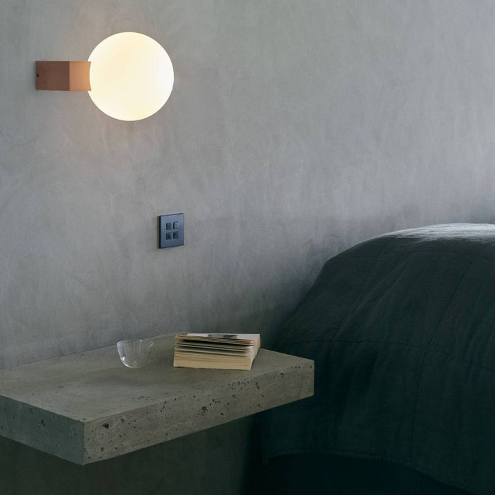 Modern Opal Glass Wall Sconce – Geometric Ambient Lighting