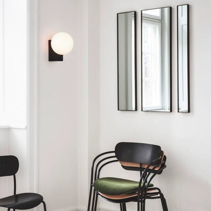 Modern Opal Glass Wall Sconce – Geometric Ambient Lighting