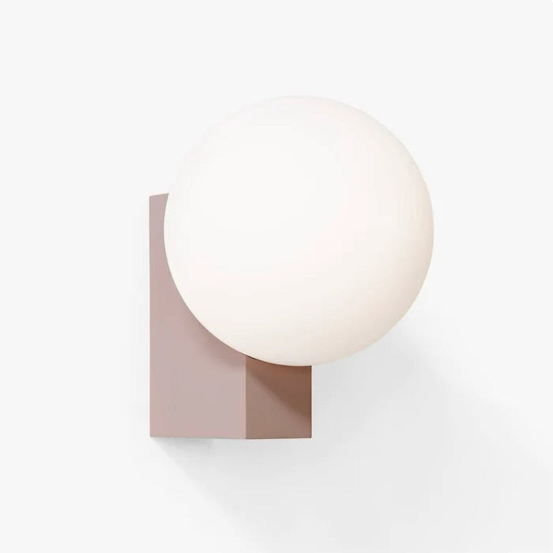 Modern Opal Glass Wall Sconce – Geometric Ambient Lighting
