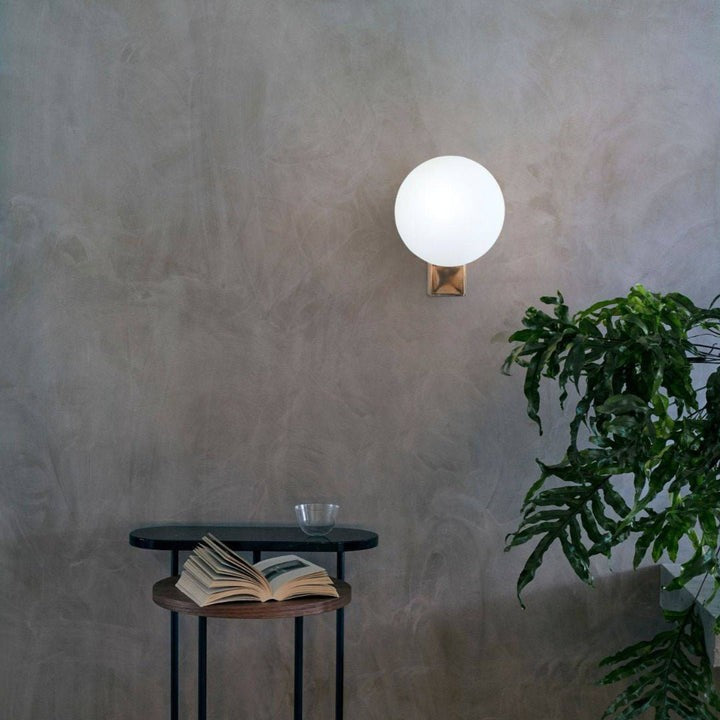 Modern Opal Glass Wall Sconce – Geometric Ambient Lighting