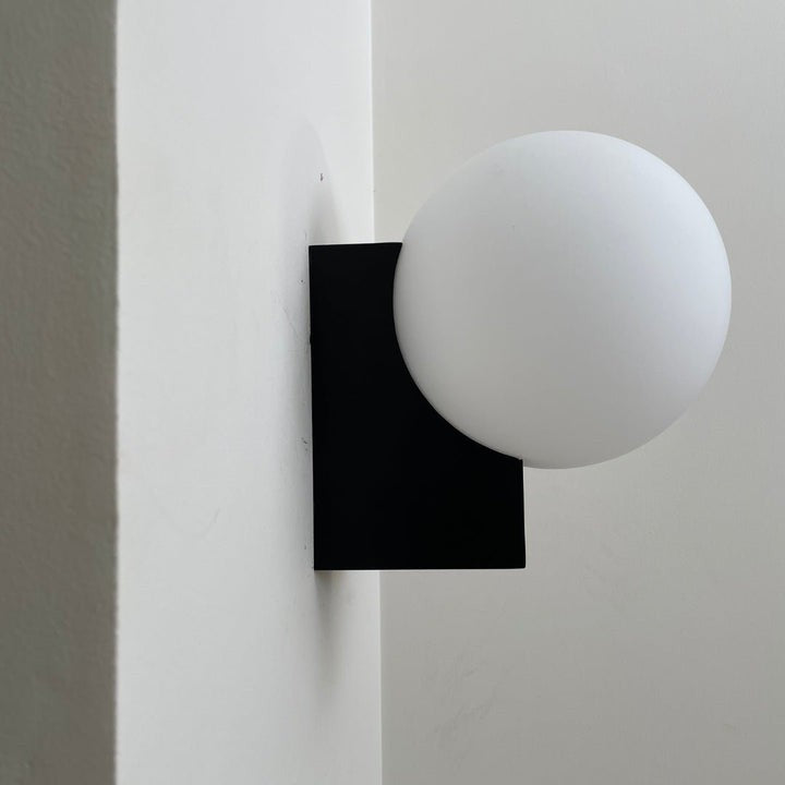 Modern Opal Glass Wall Sconce – Geometric Ambient Lighting