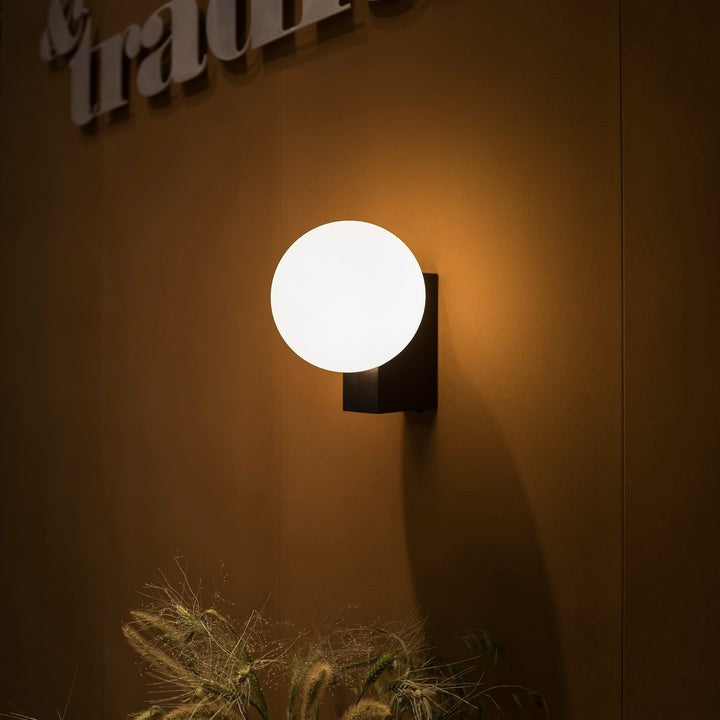 Modern Opal Glass Wall Sconce – Geometric Ambient Lighting