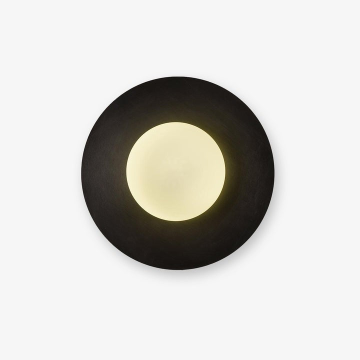 Modern Round Glass Art Wall Sconce