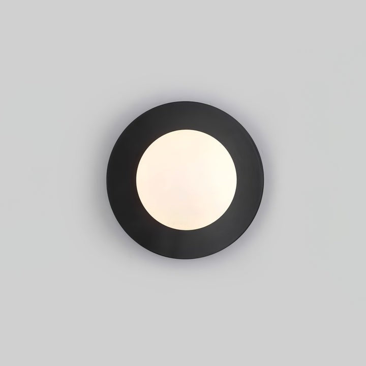 Modern Round Glass Art Wall Sconce