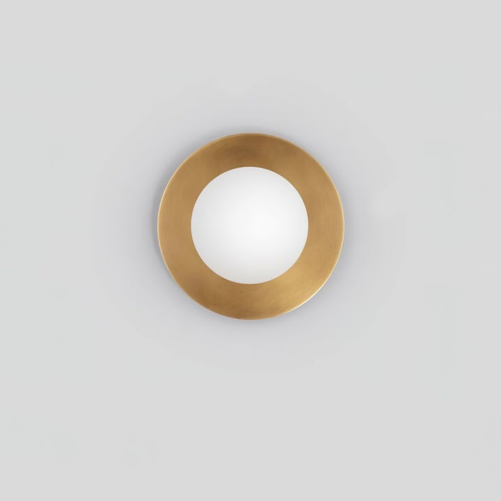 Modern Round Glass Art Wall Sconce