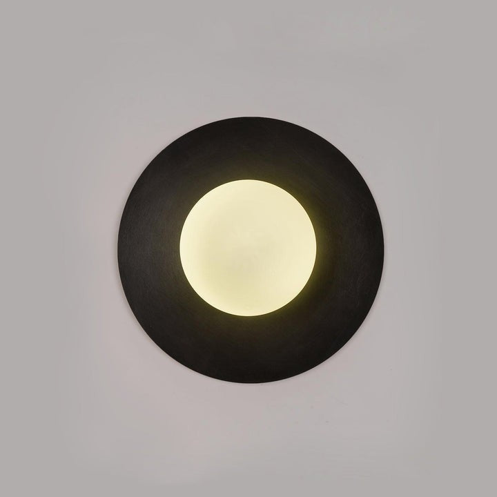 Modern Round Glass Art Wall Sconce