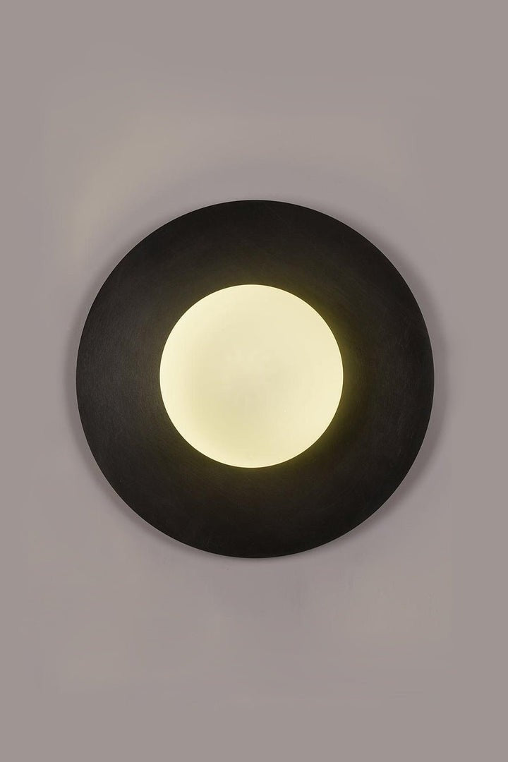 Modern Round Glass Art Wall Sconce