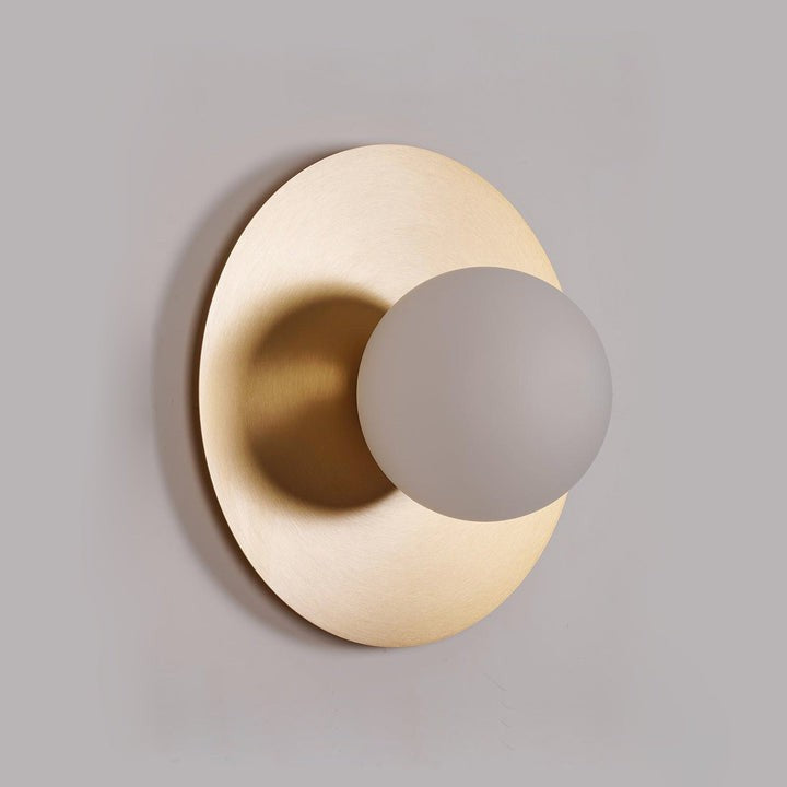 Modern Round Glass Art Wall Sconce