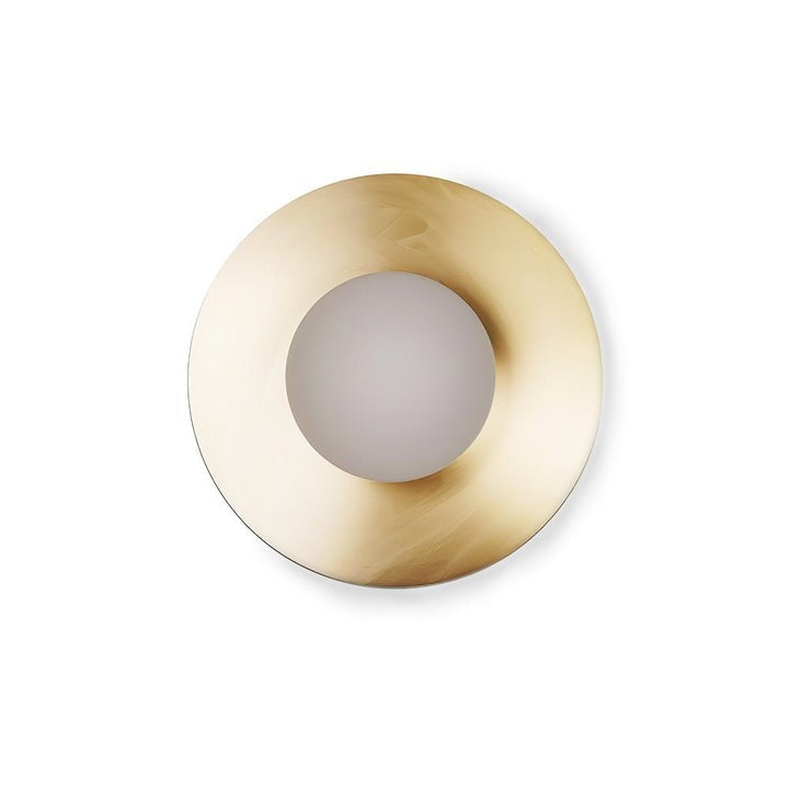 Modern Round Glass Art Wall Sconce