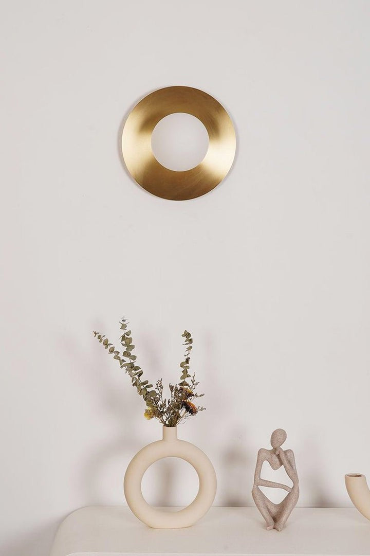 Modern Round Glass Art Wall Sconce