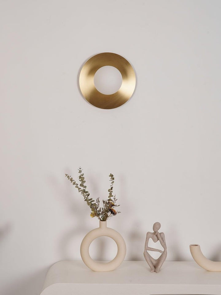 Modern Round Glass Art Wall Sconce