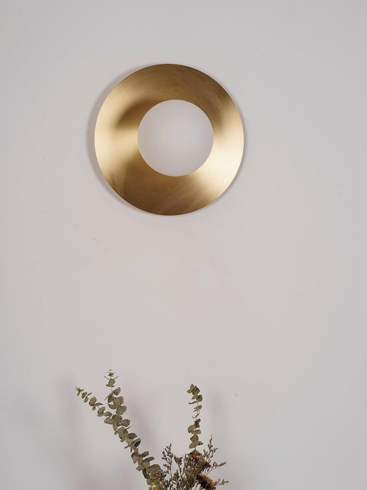 Modern Round Glass Art Wall Sconce