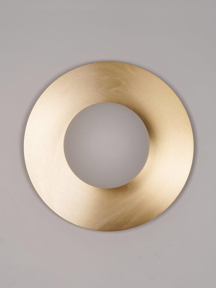Modern Round Glass Art Wall Sconce