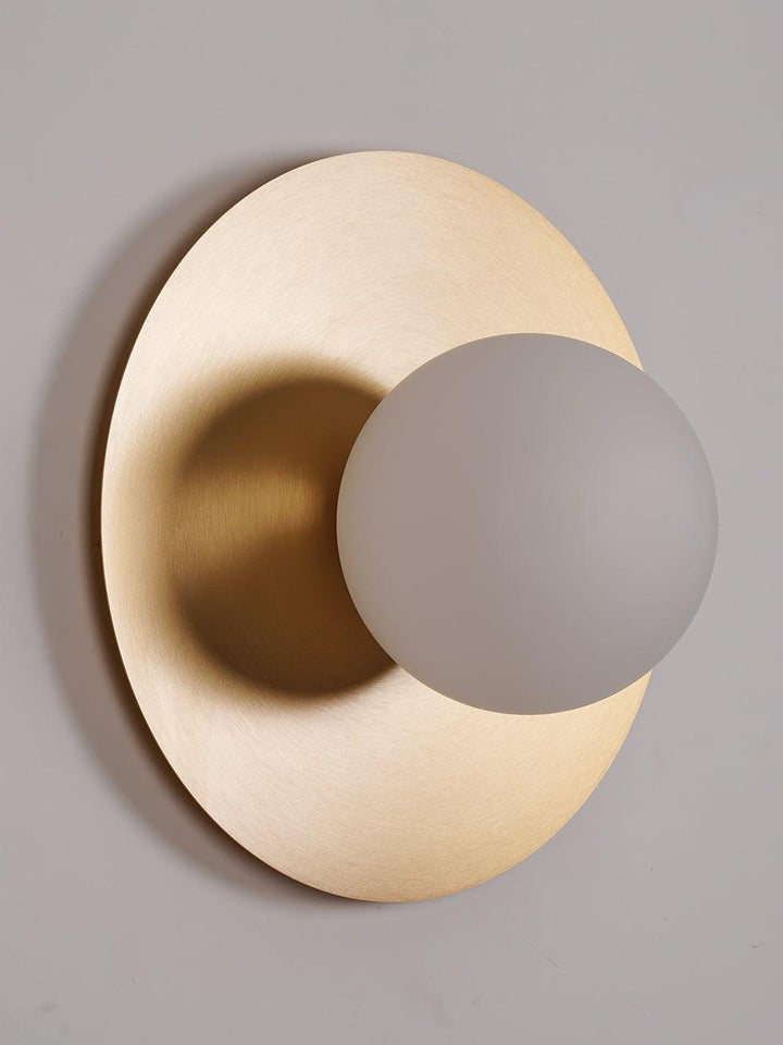 Modern Round Glass Art Wall Sconce
