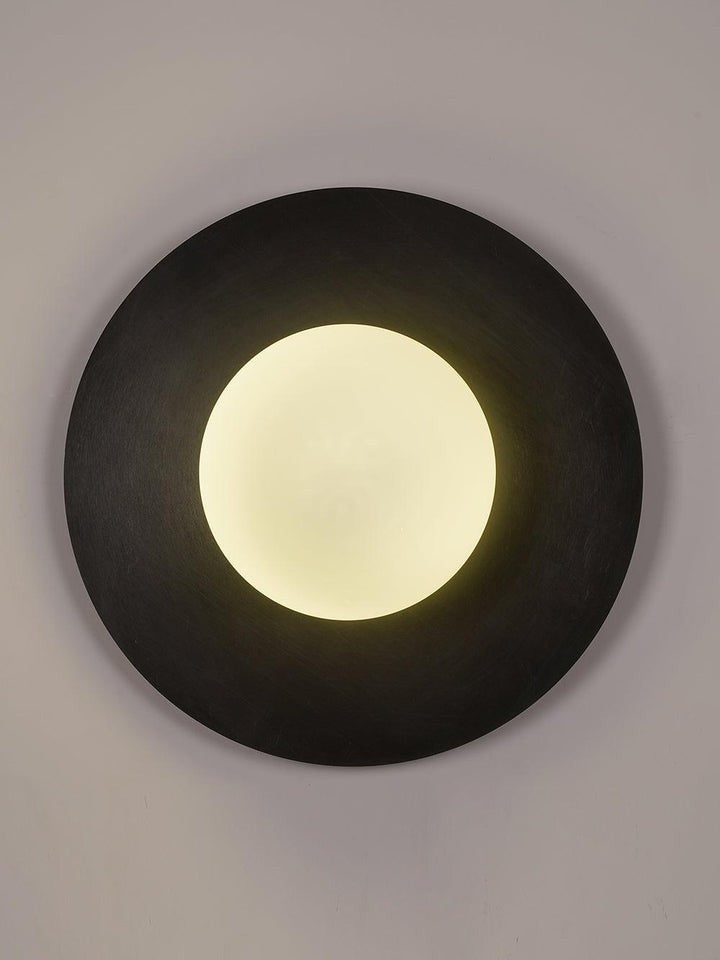 Modern Round Glass Art Wall Sconce
