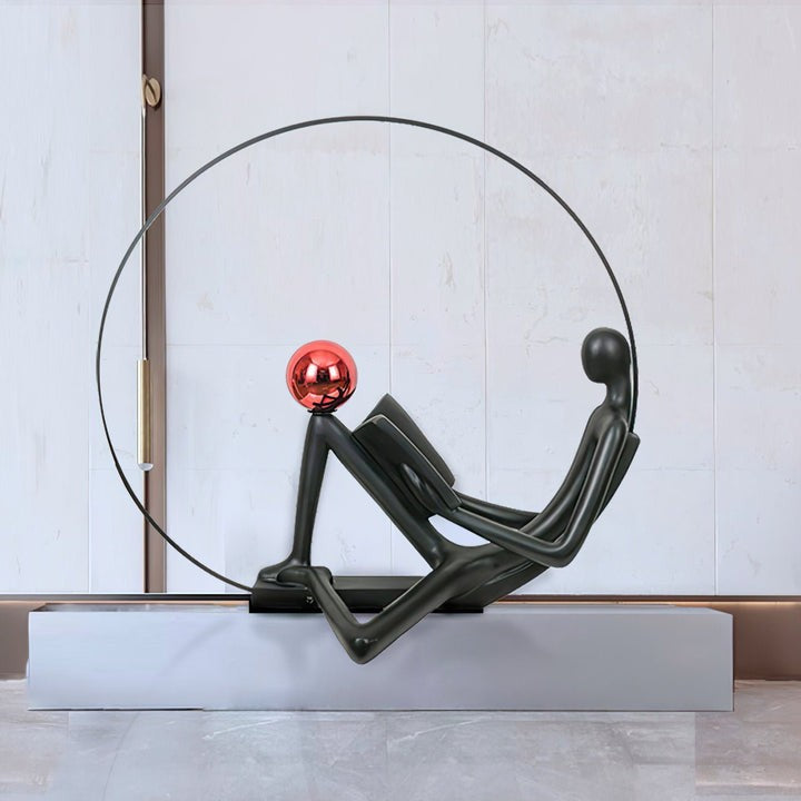 Modern Sculptural LED Floor Lamp for Reading Nooks