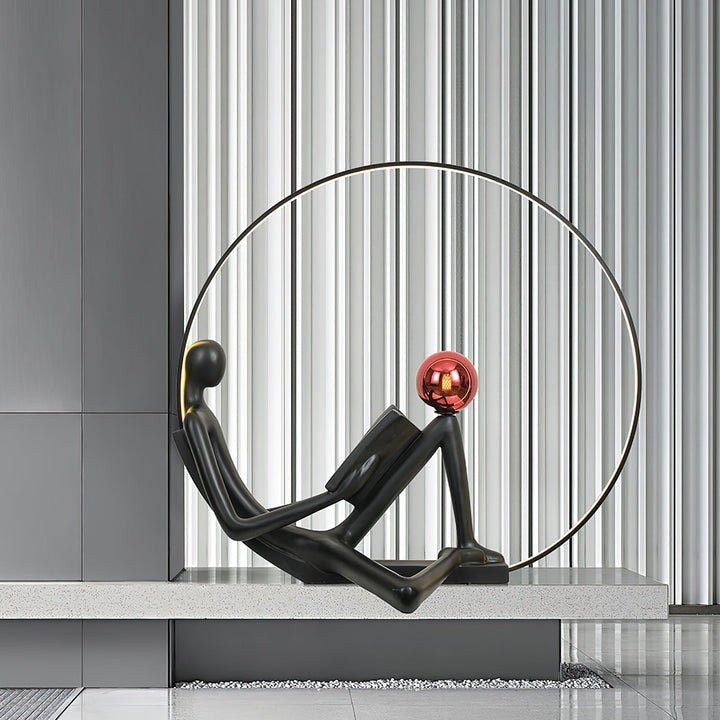 Modern Sculptural LED Floor Lamp for Reading Nooks
