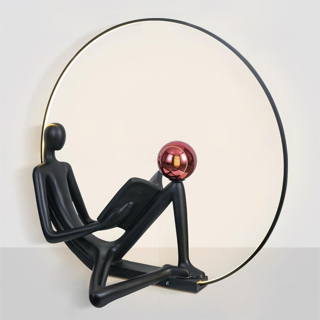 Modern Sculptural LED Floor Lamp for Reading Nooks