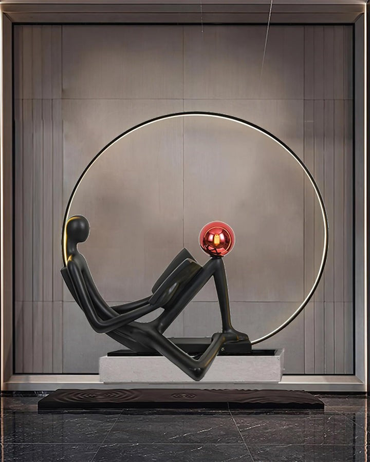 Modern Sculptural LED Floor Lamp for Reading Nooks