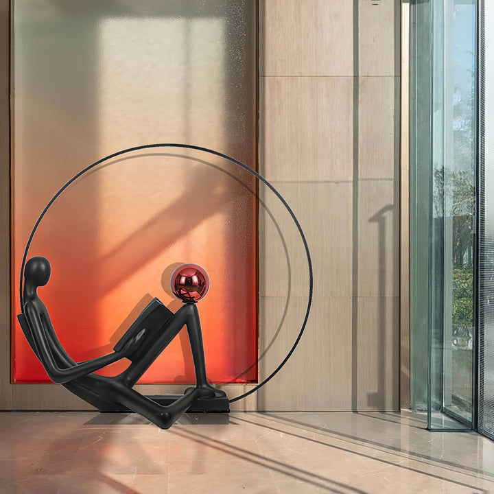 Modern Sculptural LED Floor Lamp for Reading Nooks