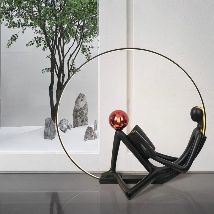 Modern Sculptural LED Floor Lamp for Reading Nooks