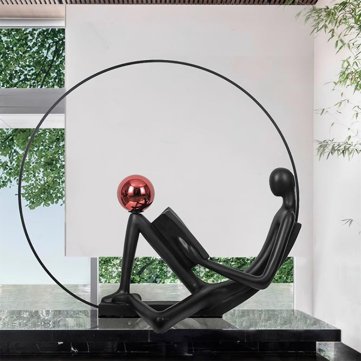 Modern Sculptural LED Floor Lamp for Reading Nooks