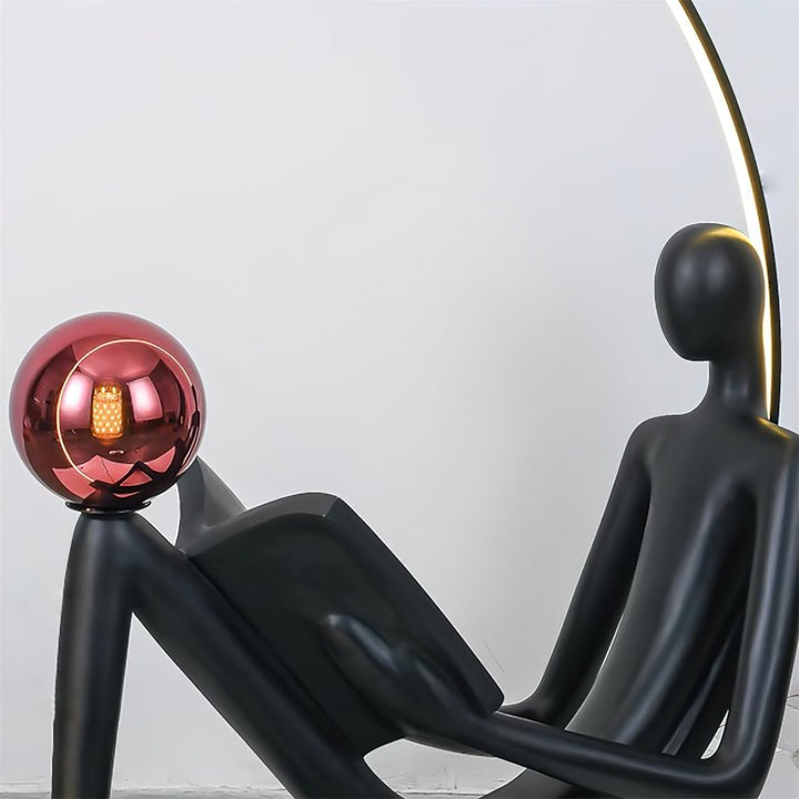 Modern Sculptural LED Floor Lamp for Reading Nooks