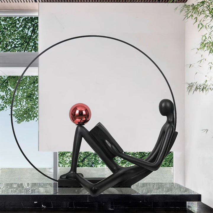 Modern Sculptural LED Floor Lamp for Reading Nooks