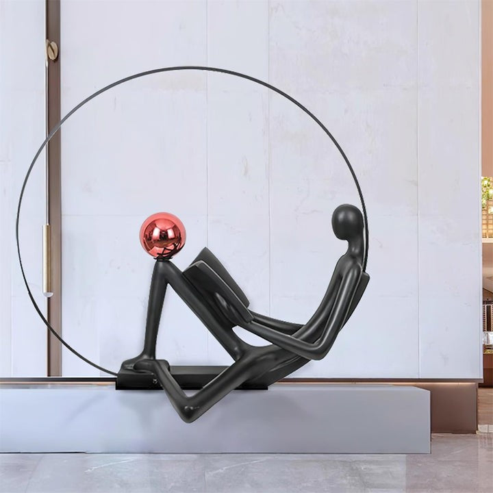 Modern Sculptural LED Floor Lamp for Reading Nooks