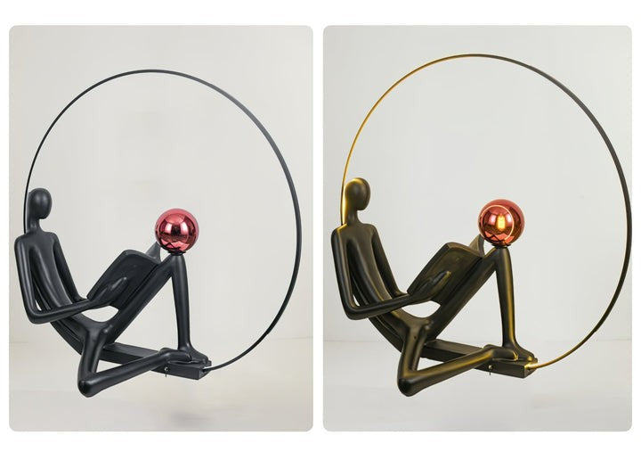 Modern Sculptural LED Floor Lamp for Reading Nooks