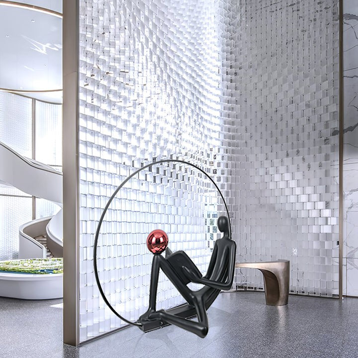 Modern Sculptural LED Floor Lamp for Reading Nooks