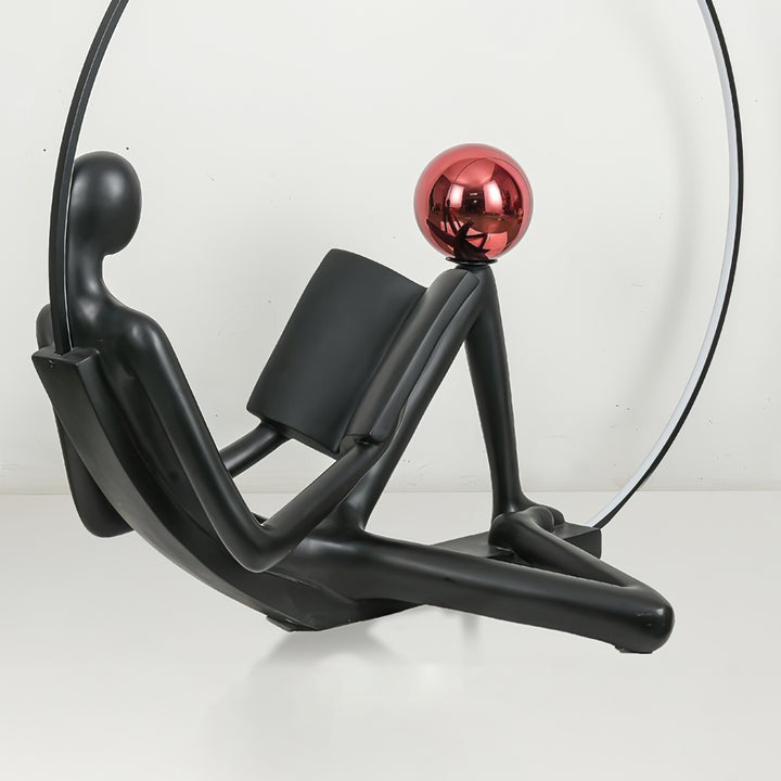 Modern Sculptural LED Floor Lamp for Reading Nooks