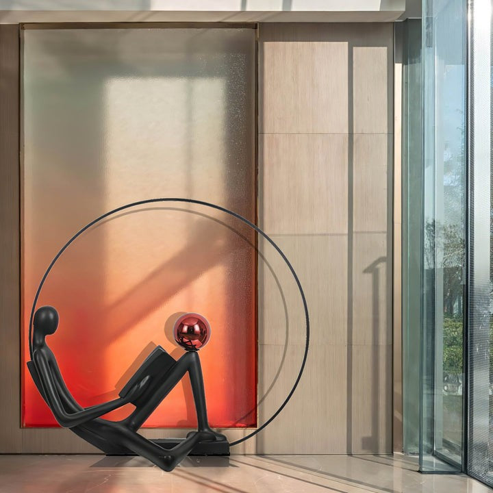 Modern Sculptural LED Floor Lamp for Reading Nooks