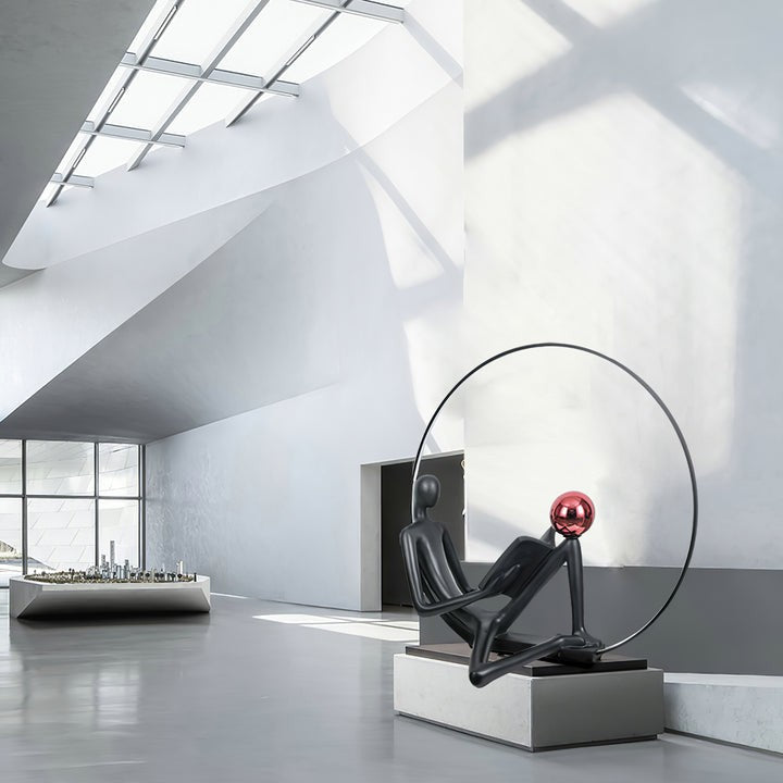 Modern Sculptural LED Floor Lamp for Reading Nooks